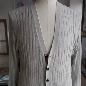 Men’s Burberry Cotton Cashmere Cardigan Size XL